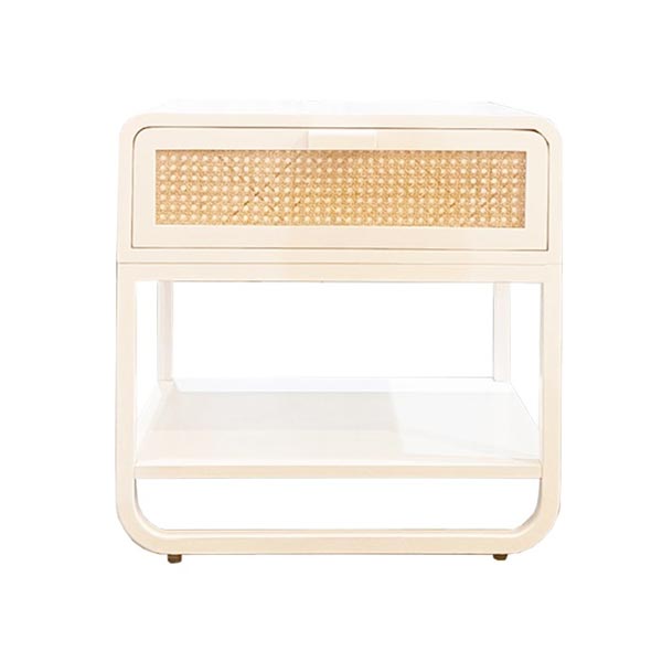 Anaise Nightstand White Natural