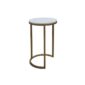 Aldwin Side Table Copper White Marble