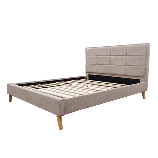 Barley Bed Light Grey Queen