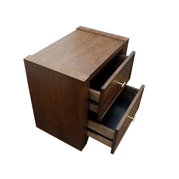 Tiago Bedside Walnut Table