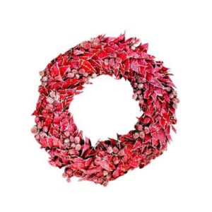 Christmas Wreath Red Gold - Image 1