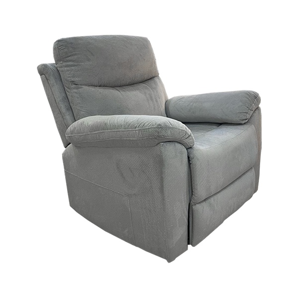 Yora Swivel Recliner Grey 1seater