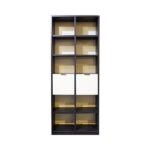 Moya Bookshelves Dark Wenge Cream