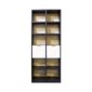 Moya Bookshelves Dark Wenge Cream