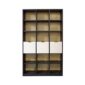 Moya Bookshelves Dark Wenge Cream