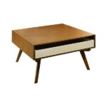 Maeli Coffe Table Dark Walnut White