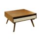 Maeli Coffe Table Dark Walnut White