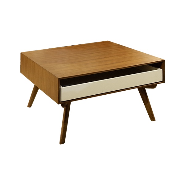 1029897-a Maeli Coffe Table Dark Walnut White