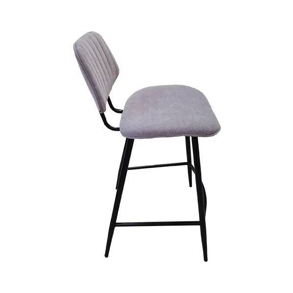 Bar Chair Shiela Black Light Grey