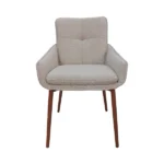 Dining Armchair Senna Walnut Beige