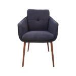Dining Armchair Sandy Walnut Dark Grey
