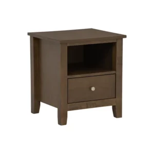 Laide Bedside Table with Drawer Cocoa