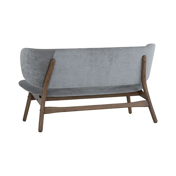 Polara Lounge Chair Cocoa Steel 2seater