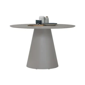 Guro Round Dining Table Light Grey 4seater