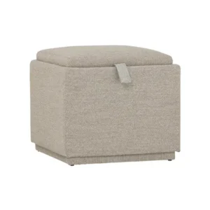 Kato Ottoman with Storage Black Beige