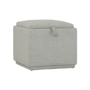 Kato Ottoman with Storage Black Light Grey