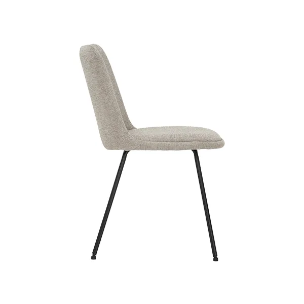 Hemi Dining Chair Beige Matt Black