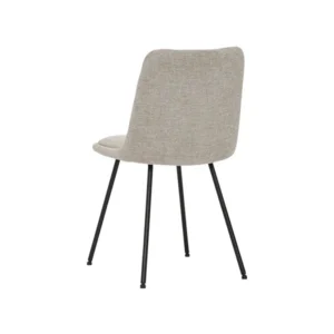 Hemi Dining Chair Beige Matt Black