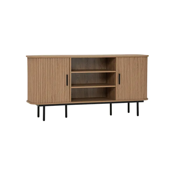 1051379-a Malmo Sideboard Matt Black Oak