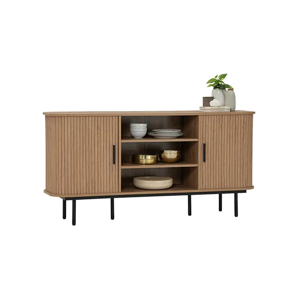 Malmo Sideboard Matt Black Oak