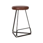Tivona Counter Stool Matt Black Brown