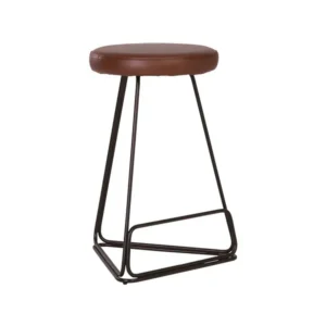 Tivona Counter Stool Matt Black Brown