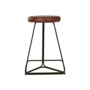 Tivona Counter Stool Matt Black Brown