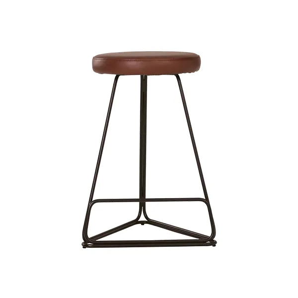 Tivona Counter Stool Matt Black Brown