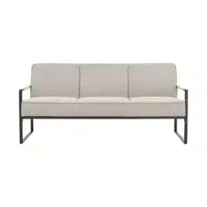 Calibra Sofa Matt Black/Greymist Fabric 3seater