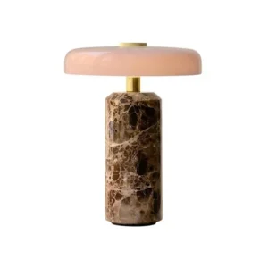 HK T24023 Table Lamp Fabric Stone