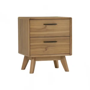 Toronto BedsideTable Light Tennesee Walnut 2drawer