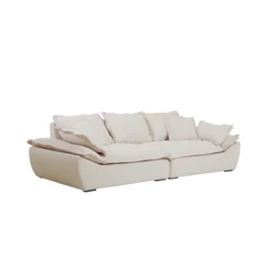 Alka Sofa Feather Fiber Sand Beige 3seater