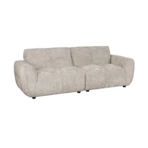 Cole Sofa Light Brown Fabric 3seater