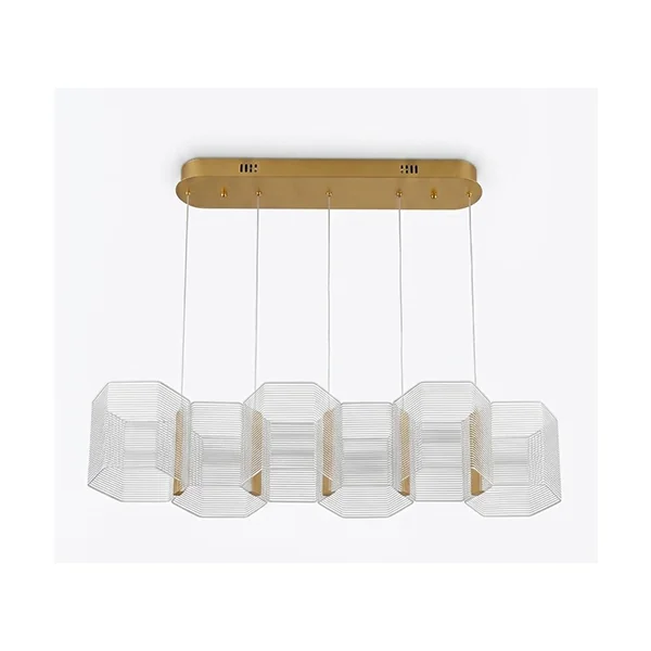 1050071 (AL) CL DJT 9269-6 DropLamp Brushed Gold