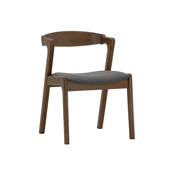1051997-a Nazo Dining Chair 109/6368 Cocoa/Battleship Grey Fabric