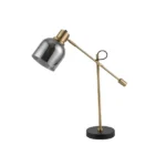 (OM) HK T23061-2BK Table Lamp Smoke/Black