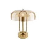 (OM) HK T24210 TableLamp Champagne/Antique Brass