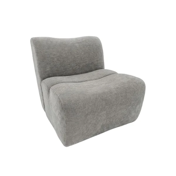 1052808 Elle Sofa Light Grey Fabric 1seater