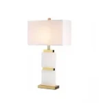 (OM) HK T23012 Table Lamp Fabric/Stone