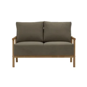 Ronin Sofa Malaysian Oak 102/3693 Natural/Dirt Brown Walnut Fabric 2seater