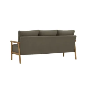 Ronin Sofa Malaysian Oak 102/3693 Natural/Dirt Brown Walnut Fabric 3seater