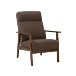 Setra Lounge Chair Malaysian Oak 109/6104 Cocoa/Chestnut Fabric 1seater