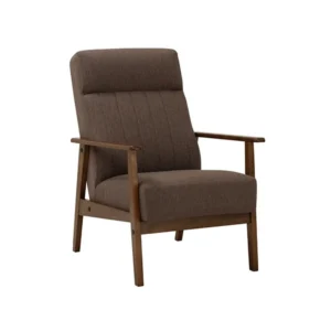 Setra Lounge Chair Malaysian Oak 109/6104 Cocoa/Chestnut Fabric 1seater