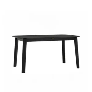 Woyer Rec Ext Dining Table Malaysian Oak MDF Ash Veneer 114 Black 8s