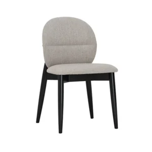Olsen Dining Chair Beech 114/3792 Black /Beige Ruby Fabric