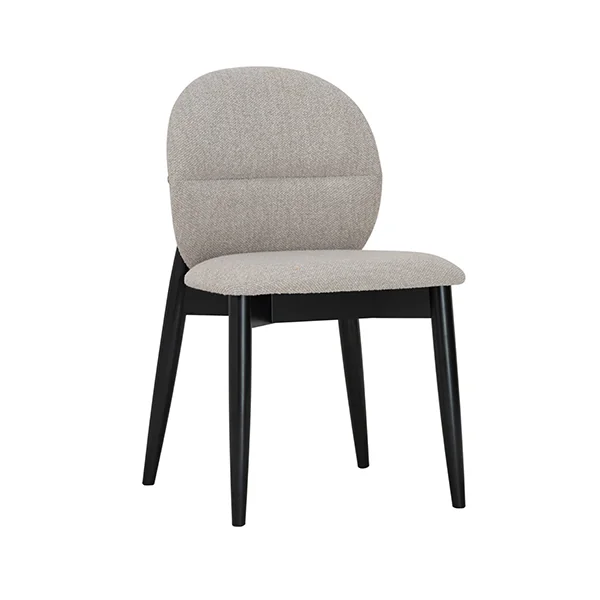 Olsen Dining Chair Beech 114/3792 Black /Beige Ruby Fabric