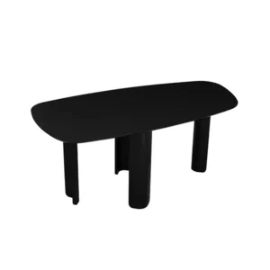 Wodi Rect Dining Table P2 Board Bentwood MDF Ash Veneer 114 Black 8seater