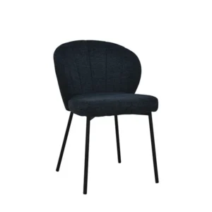 Della Dining Chair Metal 821/80036 Sand Black/Midnight Blue Tori Fab
