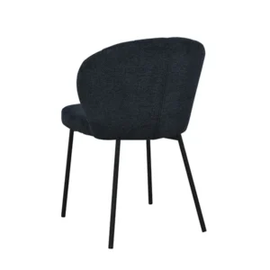 Della Dining Chair Metal 821/80036 Sand Black/Midnight Blue Tori Fab