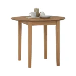 Effie Rectangular Extendable Dining Table Malaysian Oak MDF Ash Veneer 102 Natural 2seater
